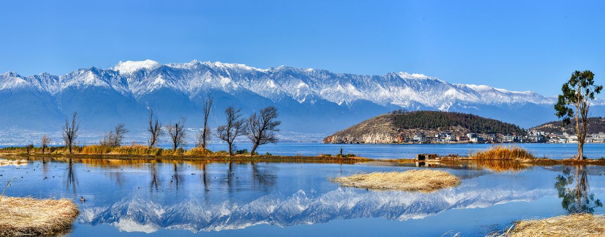 苍山洱海风景图