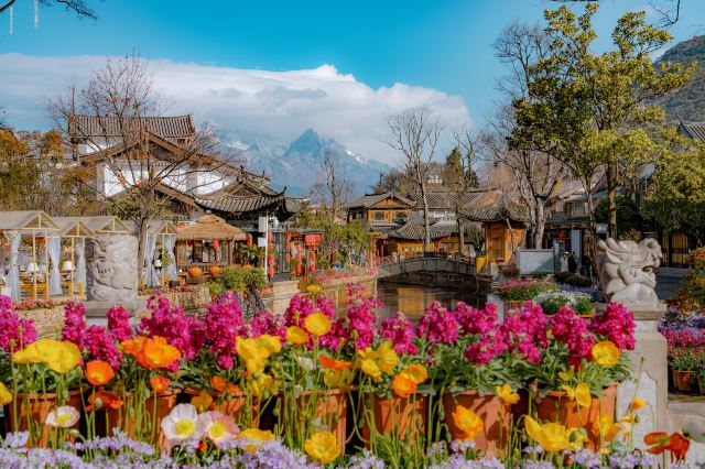 丽江古城风景图